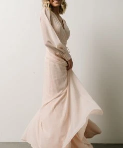 Soi Dresses Kelsey Wrap Dress | Light Peach