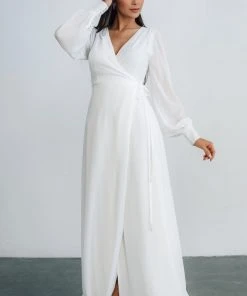 Soi Kelsey Wrap Dress | Off White Dresses
