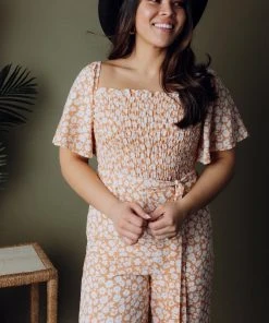 HAY Kendall Floral Jumpsuit | Coral