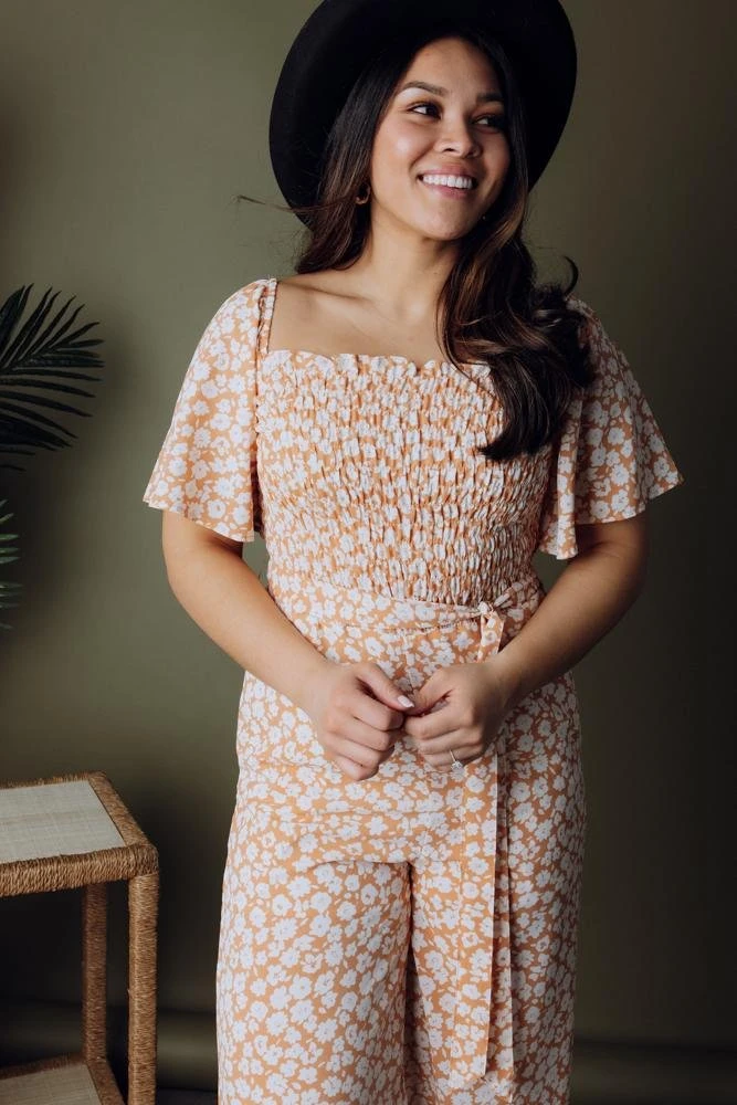 HAY Kendall Floral Jumpsuit | Coral 2 HAY Kendall Floral Jumpsuit | Coral