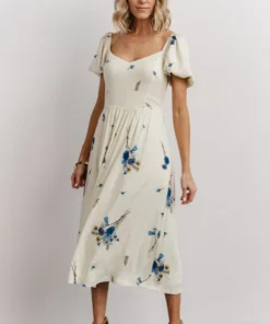 SL Kenna Midi Dress | Honeydew Floral Print 3 SL Kenna Midi Dress | Honeydew Floral Print