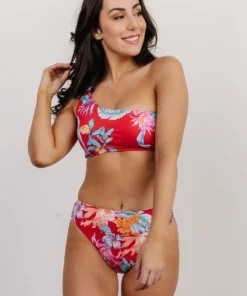 BJB Swim Keona Bikini Bottom | Red Floral