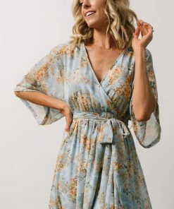 BB Custom Kia Kimono Maxi Dress | Blue Blooms Dresses