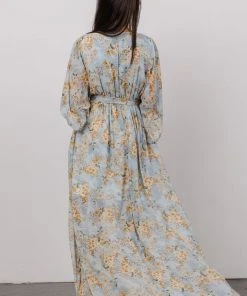 BB Custom Kia Kimono Maxi Dress | Blue Blooms Dresses