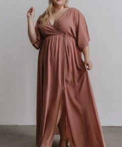 BB Custom Kia Kimono Maxi Dress | Dusty Pink Dresses