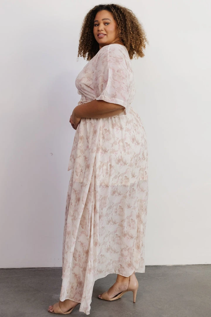 BB Custom Kia Kimono Maxi Dress | Mauve Print Dresses 6 BB Custom Kia Kimono Maxi Dress | Mauve Print Dresses