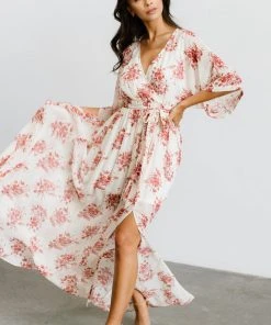 BB Custom Kia Kimono Maxi Dress | Red Floral 21 BB Custom Kia Kimono Maxi Dress | Red Floral