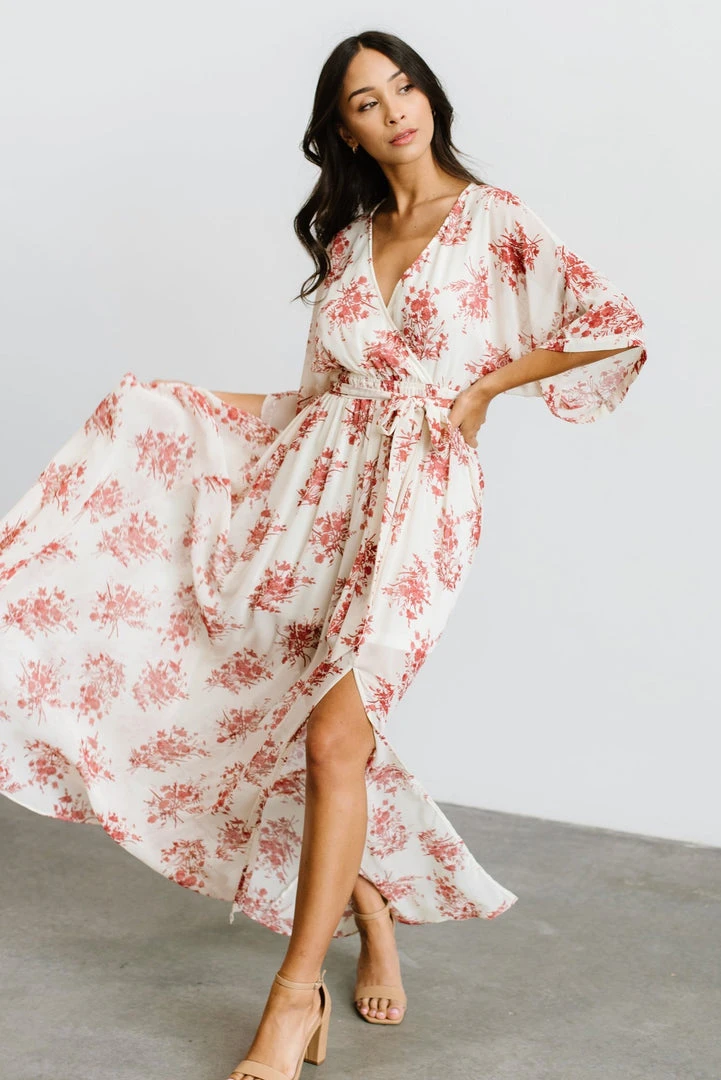 BB Custom Kia Kimono Maxi Dress | Red Floral 8 BB Custom Kia Kimono Maxi Dress | Red Floral