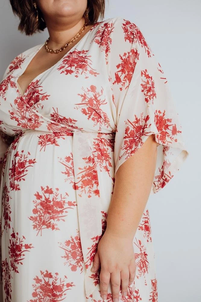 BB Custom Kia Kimono Maxi Dress | Red Floral 5 BB Custom Kia Kimono Maxi Dress | Red Floral