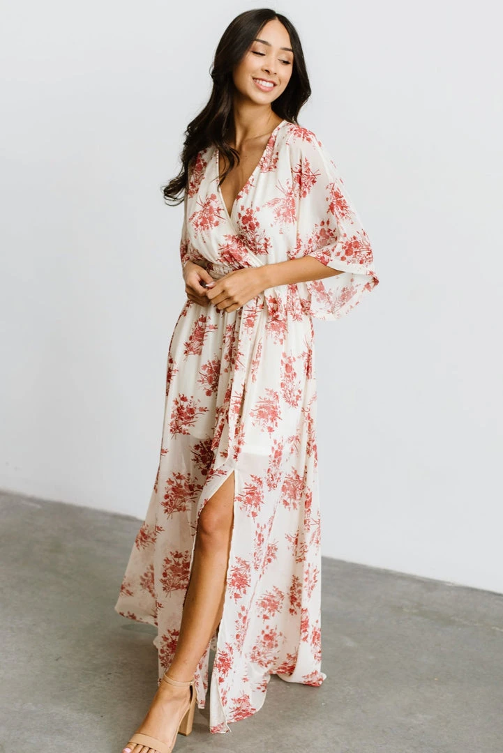 BB Custom Kia Kimono Maxi Dress | Red Floral 9 BB Custom Kia Kimono Maxi Dress | Red Floral