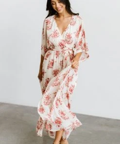 BB Custom Kia Kimono Maxi Dress | Red Floral 26 BB Custom Kia Kimono Maxi Dress | Red Floral
