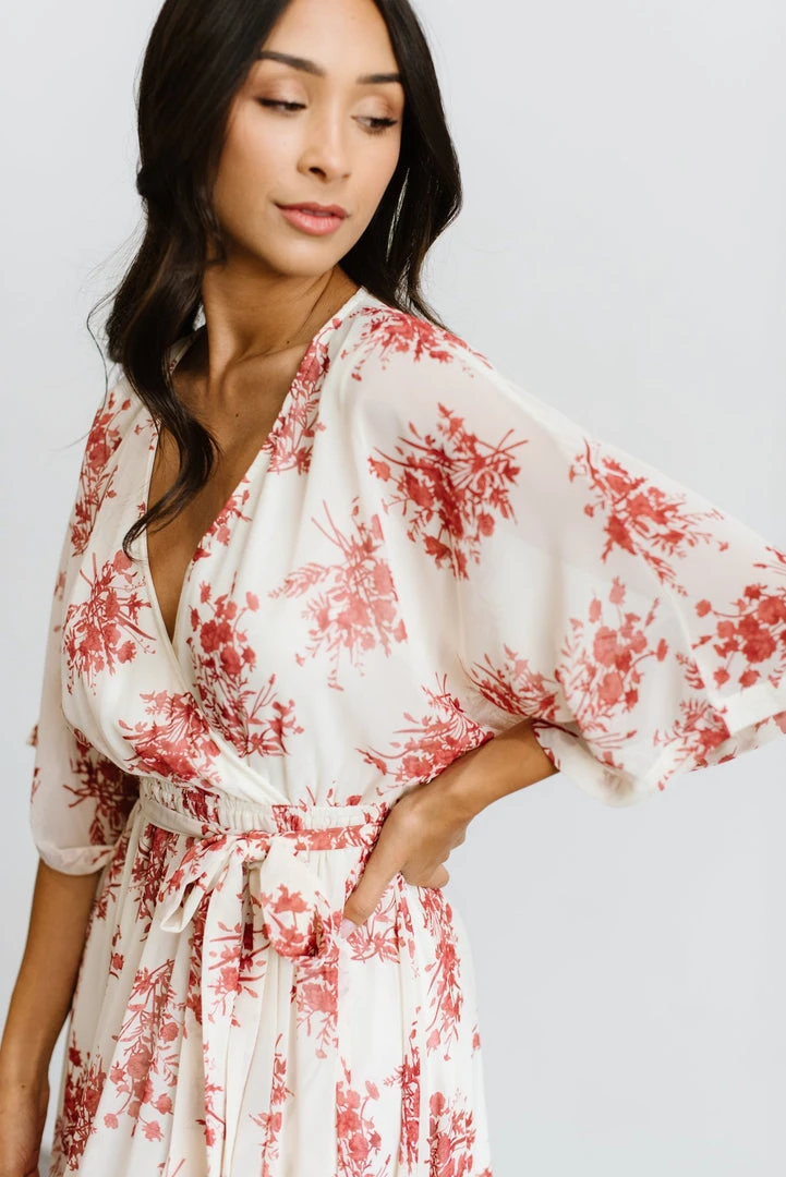 BB Custom Kia Kimono Maxi Dress | Red Floral 6 BB Custom Kia Kimono Maxi Dress | Red Floral