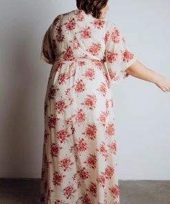 BB Custom Kia Kimono Maxi Dress | Red Floral 23 BB Custom Kia Kimono Maxi Dress | Red Floral