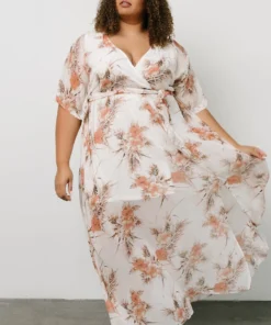 BB Custom Kia Kimono Maxi Dress | Sunset Floral