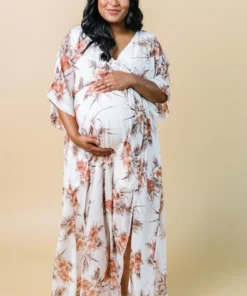 BB Custom Kia Kimono Maxi Dress | Sunset Floral