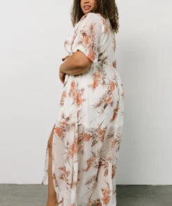 BB Custom Kia Kimono Maxi Dress | Sunset Floral