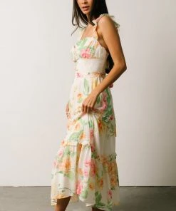 FT Kiara Midi Dress | Watercolor Floral Dresses