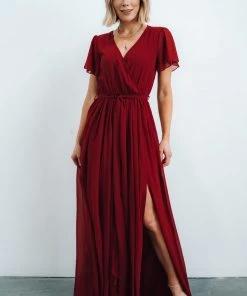Dresses Kristina Maxi Dress | Burgundy