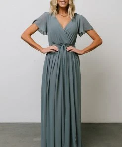Dresses Kristina Maxi Dress | Dusty Blue