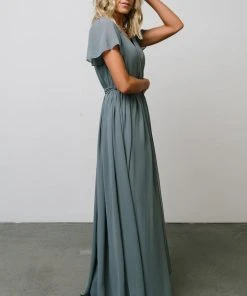 Dresses Kristina Maxi Dress | Dusty Blue 19 Dresses Kristina Maxi Dress | Dusty Blue