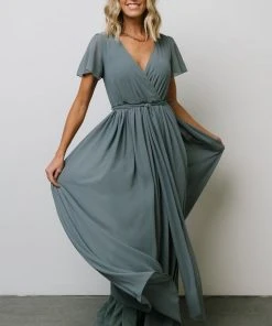 Dresses Kristina Maxi Dress | Dusty Blue 20 Dresses Kristina Maxi Dress | Dusty Blue