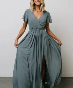 Dresses Kristina Maxi Dress | Dusty Blue 18 Dresses Kristina Maxi Dress | Dusty Blue