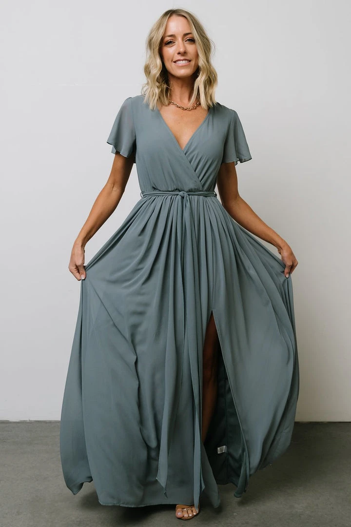 Dresses Kristina Maxi Dress | Dusty Blue 8 Dresses Kristina Maxi Dress | Dusty Blue