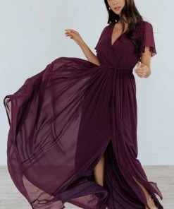 Kristina Maxi Dress | Eggplant