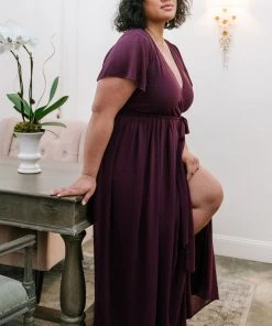 Kristina Maxi Dress | Eggplant
