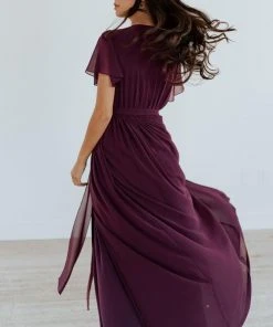Kristina Maxi Dress | Eggplant