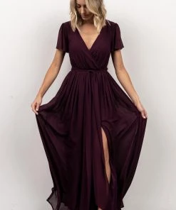 Kristina Maxi Dress | Eggplant