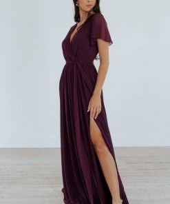 Kristina Maxi Dress | Eggplant