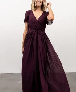 Kristina Maxi Dress | Eggplant