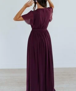 Kristina Maxi Dress | Eggplant