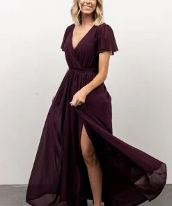 Kristina Maxi Dress | Eggplant