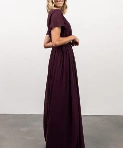 Kristina Maxi Dress | Eggplant
