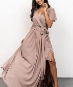 Kristina Maxi Dress | Taupe