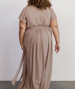 Kristina Maxi Dress | Taupe
