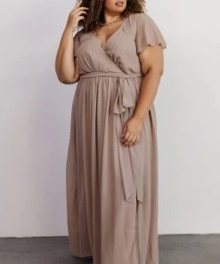 Kristina Maxi Dress | Taupe