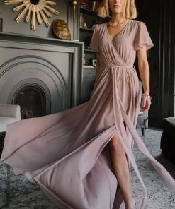 Kristina Maxi Dress | Taupe