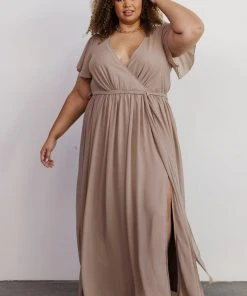 Kristina Maxi Dress | Taupe