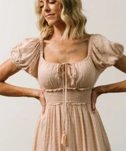 IL Dresses Labelle Swiss Dot Mini Dress | Blush