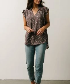 KA Lars Top | Mauve Multi Floral Boho 15 KA Lars Top | Mauve Multi Floral Boho