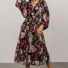 FT Dresses Laurie Midi Dress | Black Floral