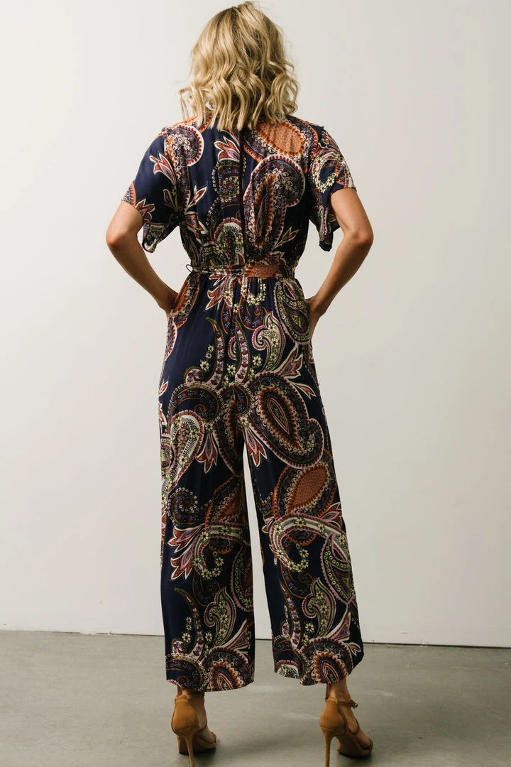 Baltic Born Boho Lazuli Jumpsuit | Navy Paisley Print Baltic Born Boho Lazuli Jumpsuit | Navy Paisley Print