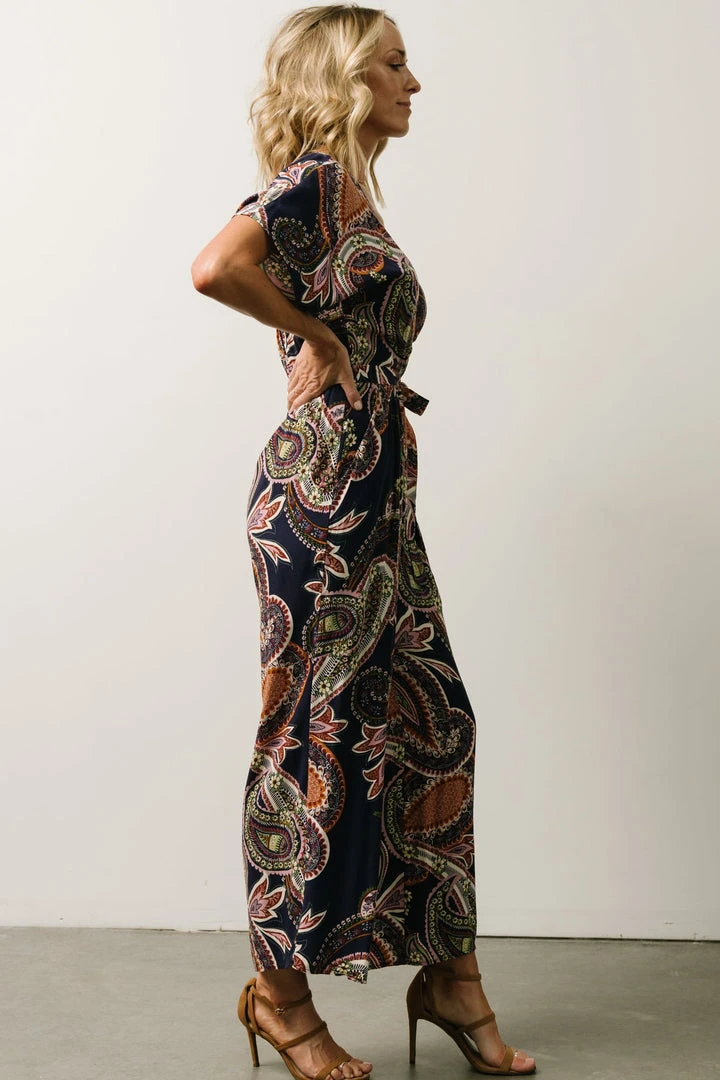 Baltic Born Boho Lazuli Jumpsuit | Navy Paisley Print Baltic Born Boho Lazuli Jumpsuit | Navy Paisley Print