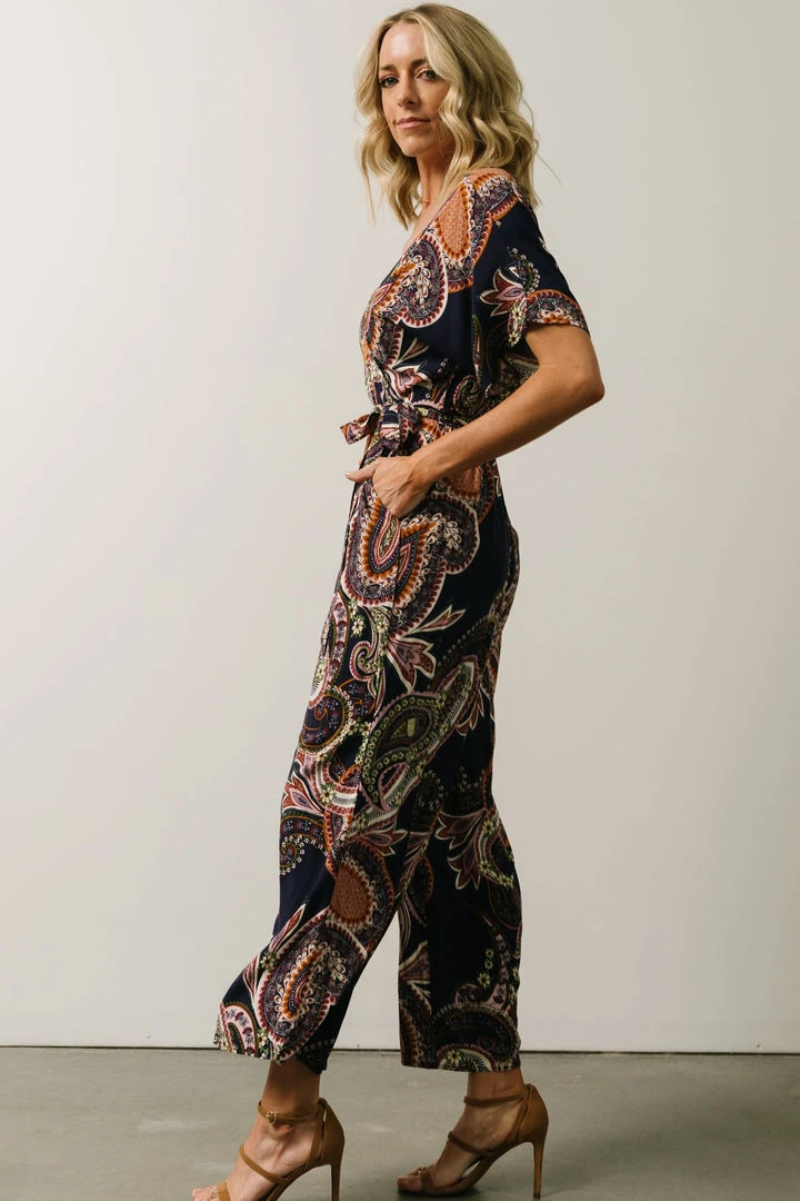Baltic Born Boho Lazuli Jumpsuit | Navy Paisley Print Baltic Born Boho Lazuli Jumpsuit | Navy Paisley Print