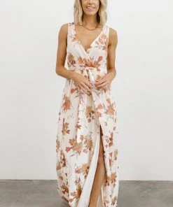 BB Custom Lennon Velvet Maxi Dress | Cream Floral