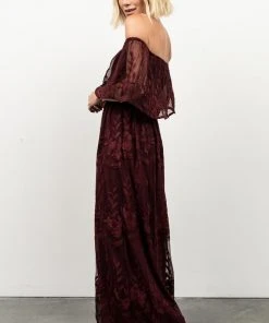 BB Custom Leon Off Shoulder Maxi Dress | Mulberry Dresses