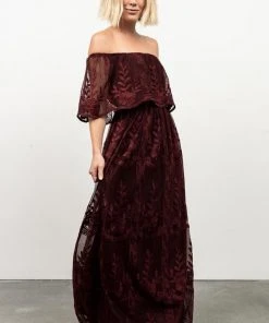 BB Custom Leon Off Shoulder Maxi Dress | Mulberry Dresses